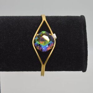 Clara Beau Swarovski Crystal Gold Cuff Bracelet